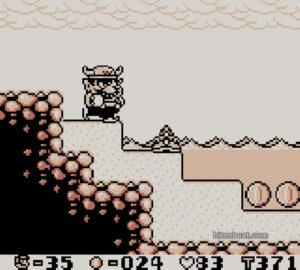 Gameplay footage from Wario Land: Super Mario Land 3.