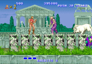 The first stage in Altered Beast (Arcade)