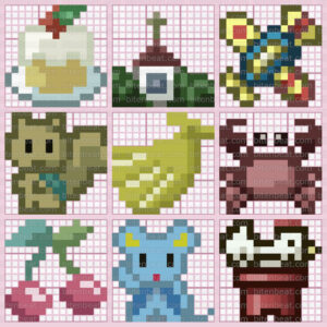 Hello Kitty Illust Puzzle: ふつう2 (Normal 2) nonograms