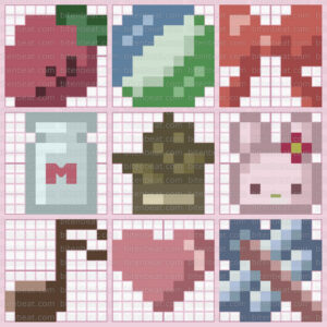 Hello Kitty Illust Puzzle: かんたん2 (Easy 2) nonograms