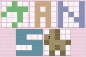 Hello Kitty Illust Puzzle: れんしゅう (Practice) nonograms