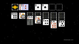 Gameplay footage from Solitaire in Space