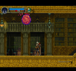 Alucard in the library in Castlevania Symphony of the Night
