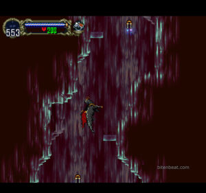 Alucard in bat form in Castlevania Symphony of the Night